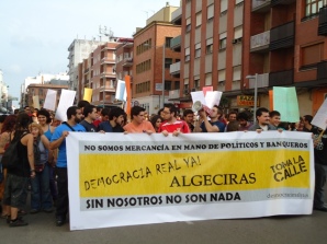 Manifestantes en Algeciras